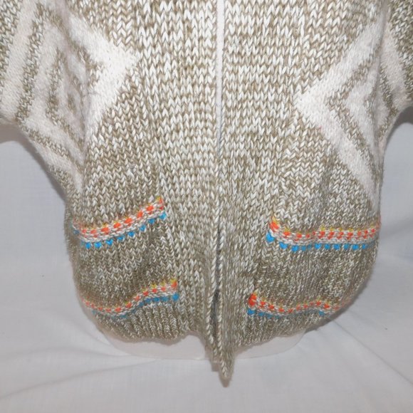 American Eagle Aztec Southwestern Chunky Knit Open Cardigan Sweater Women xs / s - Picture 6 of 10